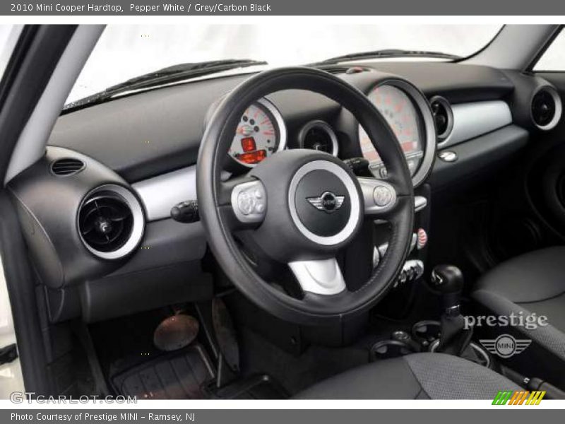 Pepper White / Grey/Carbon Black 2010 Mini Cooper Hardtop