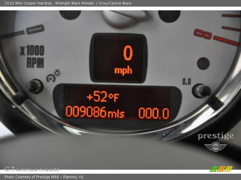 Midnight Black Metallic / Grey/Carbon Black 2010 Mini Cooper Hardtop