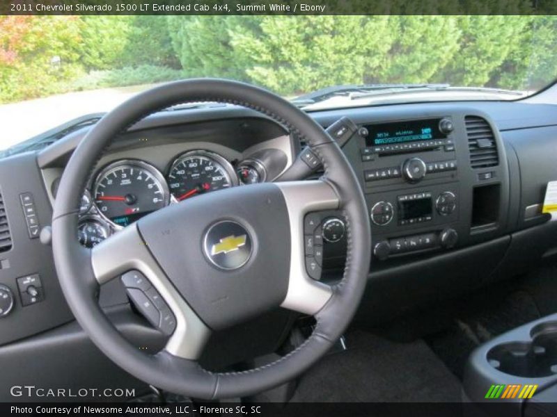 Summit White / Ebony 2011 Chevrolet Silverado 1500 LT Extended Cab 4x4