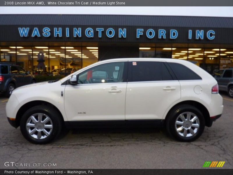 White Chocolate Tri Coat / Medium Light Stone 2008 Lincoln MKX AWD