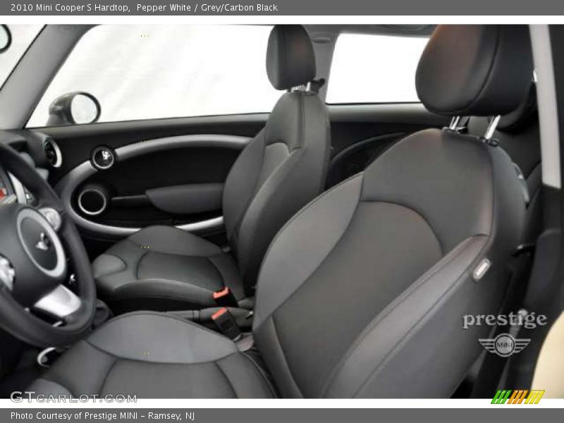Pepper White / Grey/Carbon Black 2010 Mini Cooper S Hardtop