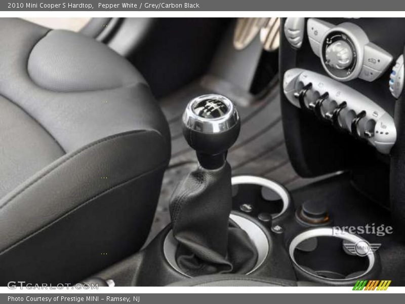 Pepper White / Grey/Carbon Black 2010 Mini Cooper S Hardtop