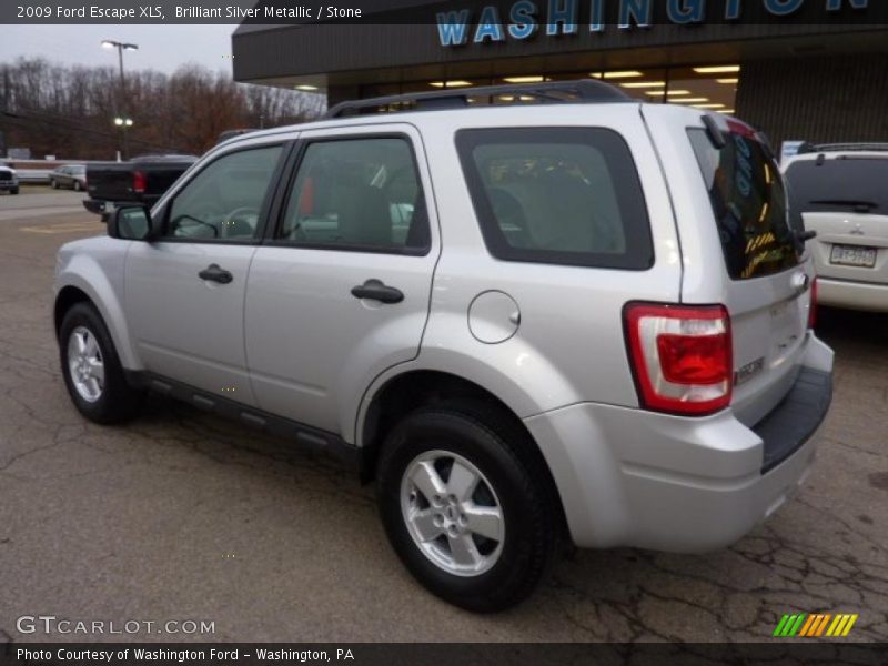 Brilliant Silver Metallic / Stone 2009 Ford Escape XLS