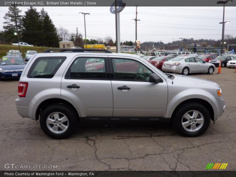 Brilliant Silver Metallic / Stone 2009 Ford Escape XLS