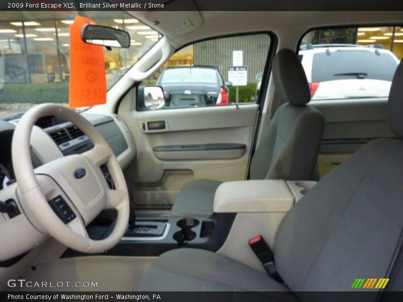 Brilliant Silver Metallic / Stone 2009 Ford Escape XLS