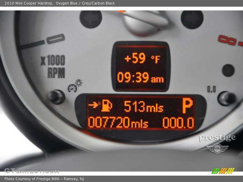 Oxygen Blue / Grey/Carbon Black 2010 Mini Cooper Hardtop