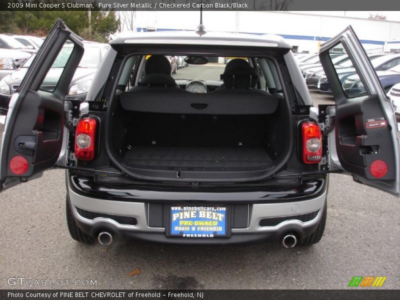 Pure Silver Metallic / Checkered Carbon Black/Black 2009 Mini Cooper S Clubman