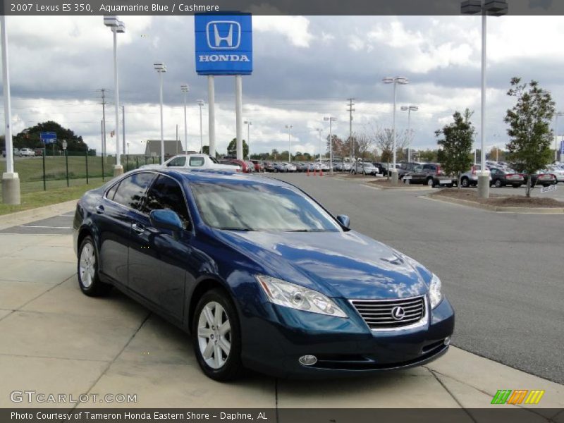 Aquamarine Blue / Cashmere 2007 Lexus ES 350