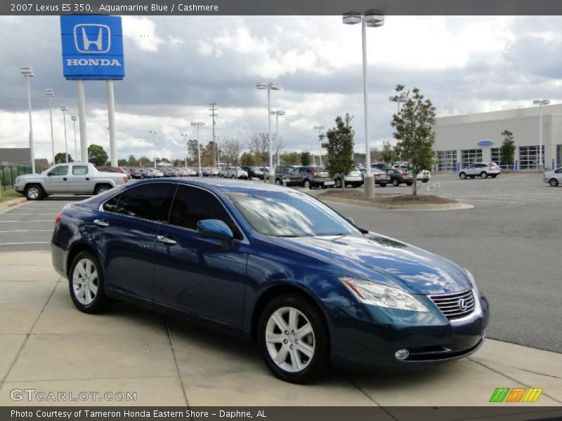 Aquamarine Blue / Cashmere 2007 Lexus ES 350