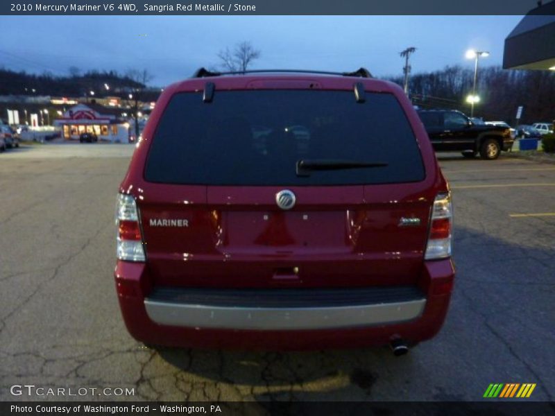 Sangria Red Metallic / Stone 2010 Mercury Mariner V6 4WD