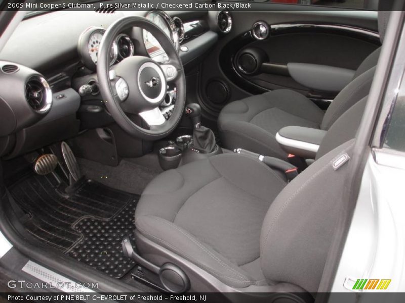Pure Silver Metallic / Checkered Carbon Black/Black 2009 Mini Cooper S Clubman