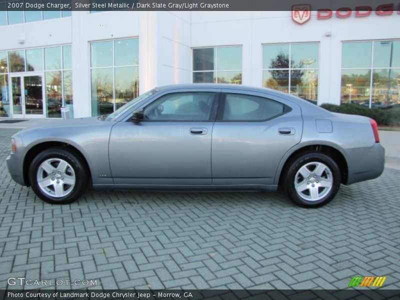 Silver Steel Metallic / Dark Slate Gray/Light Graystone 2007 Dodge Charger