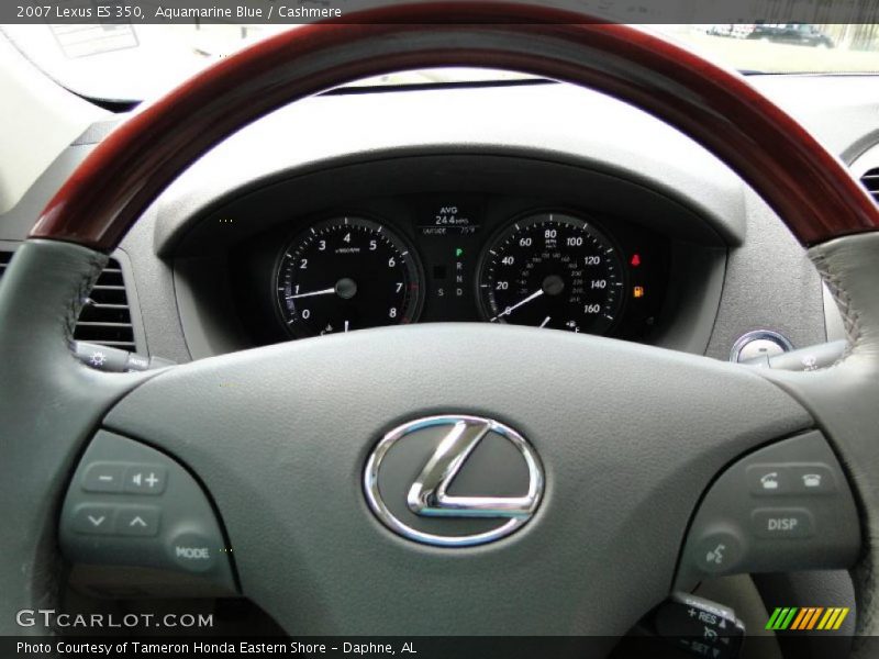 Aquamarine Blue / Cashmere 2007 Lexus ES 350