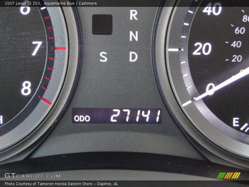 Aquamarine Blue / Cashmere 2007 Lexus ES 350