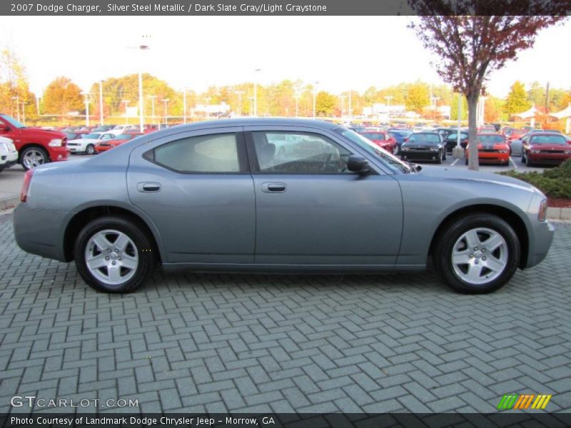 Silver Steel Metallic / Dark Slate Gray/Light Graystone 2007 Dodge Charger