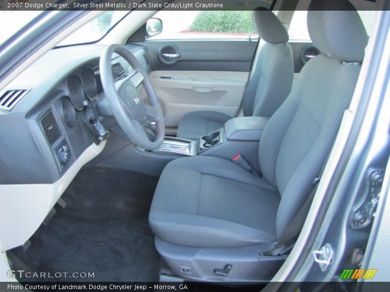 Silver Steel Metallic / Dark Slate Gray/Light Graystone 2007 Dodge Charger