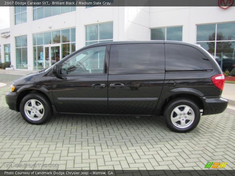 Brilliant Black / Medium Slate Gray 2007 Dodge Caravan SXT
