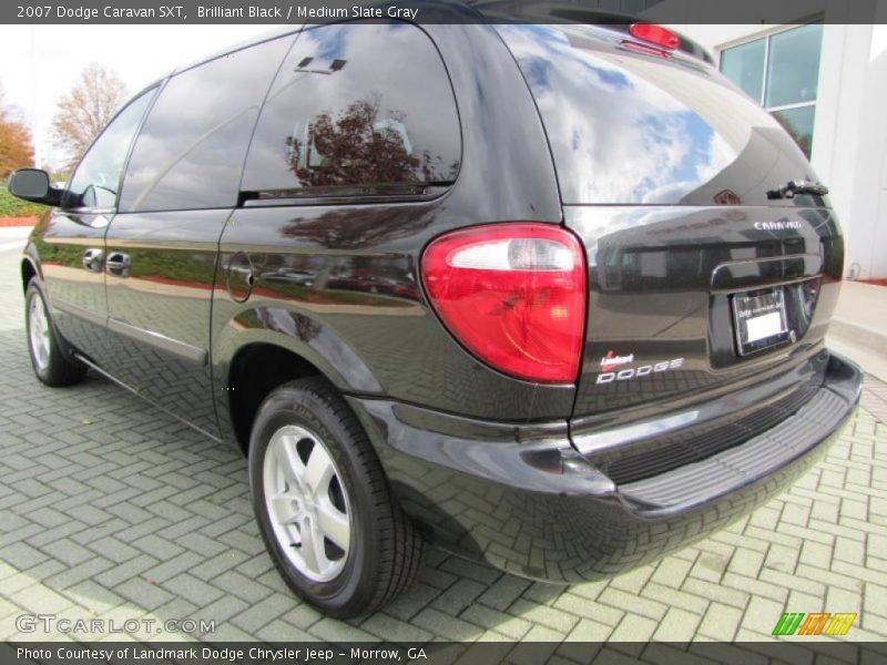 Brilliant Black / Medium Slate Gray 2007 Dodge Caravan SXT