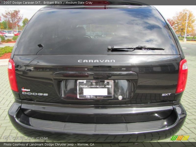 Brilliant Black / Medium Slate Gray 2007 Dodge Caravan SXT