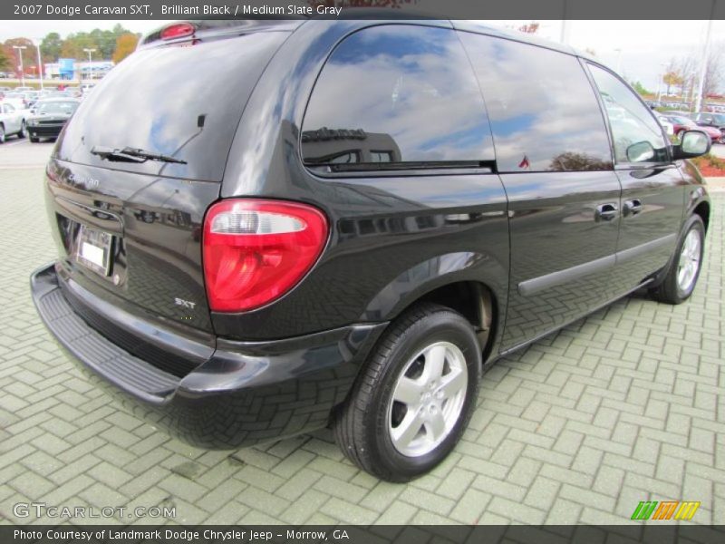Brilliant Black / Medium Slate Gray 2007 Dodge Caravan SXT