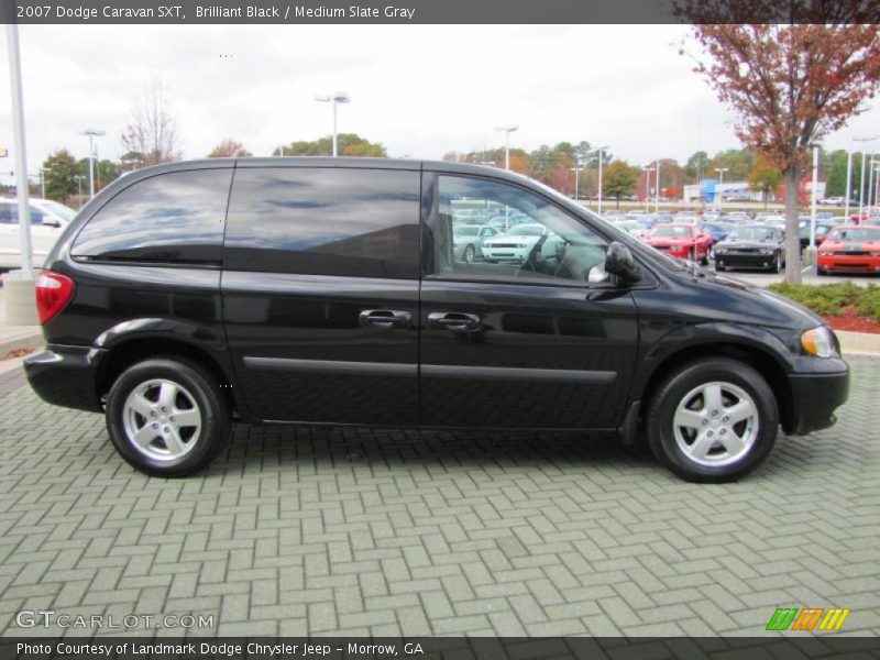 Brilliant Black / Medium Slate Gray 2007 Dodge Caravan SXT