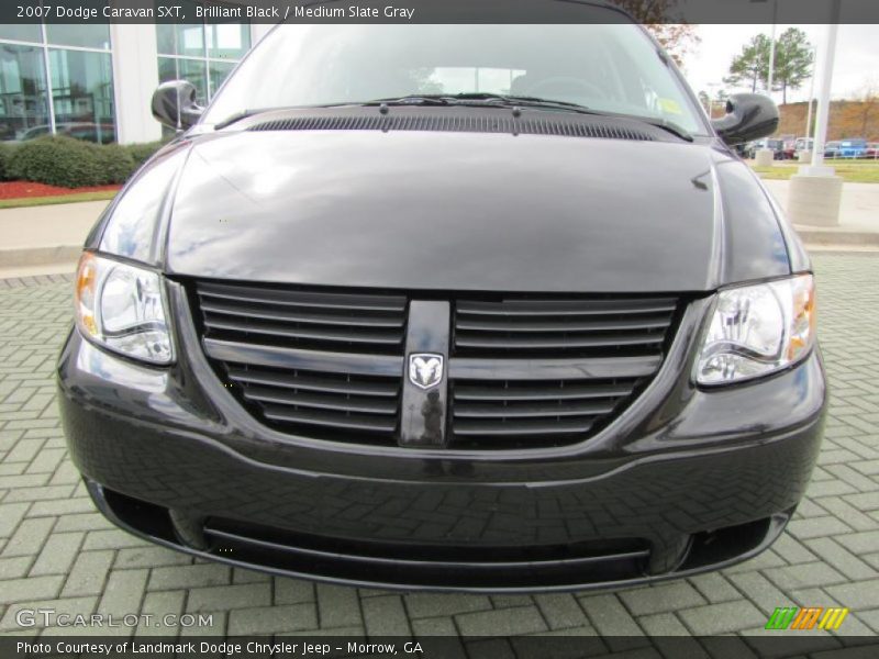 Brilliant Black / Medium Slate Gray 2007 Dodge Caravan SXT