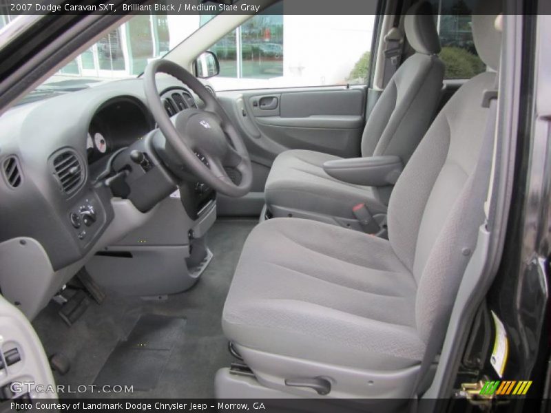 Brilliant Black / Medium Slate Gray 2007 Dodge Caravan SXT