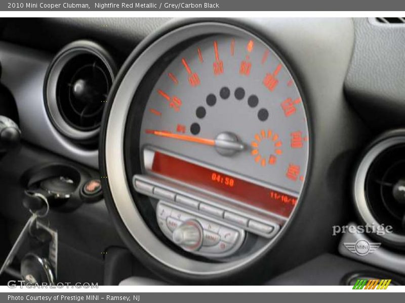 Nightfire Red Metallic / Grey/Carbon Black 2010 Mini Cooper Clubman