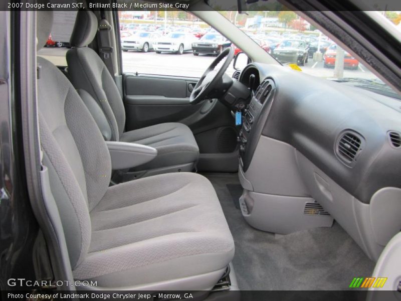 Brilliant Black / Medium Slate Gray 2007 Dodge Caravan SXT
