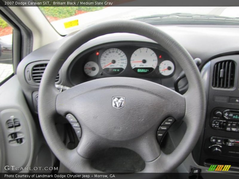 Brilliant Black / Medium Slate Gray 2007 Dodge Caravan SXT