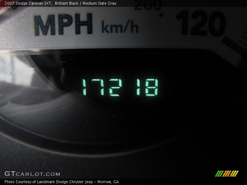 Brilliant Black / Medium Slate Gray 2007 Dodge Caravan SXT