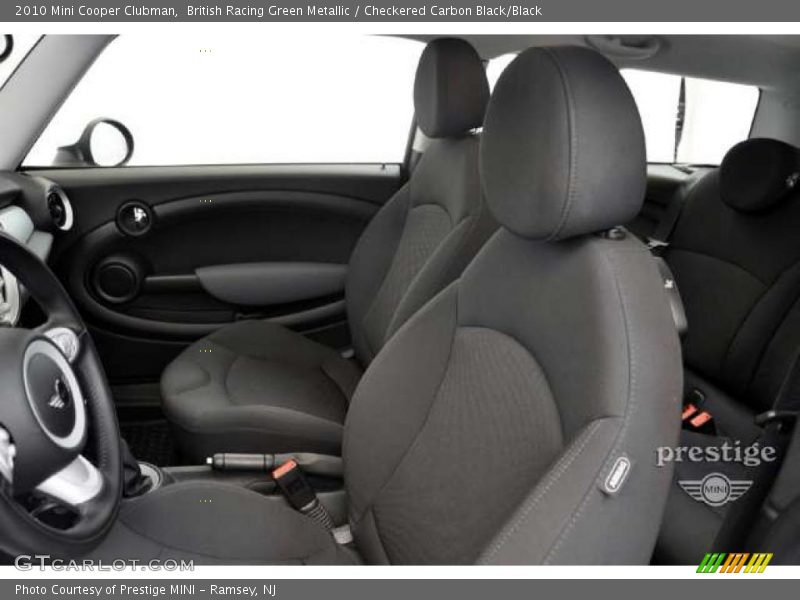 British Racing Green Metallic / Checkered Carbon Black/Black 2010 Mini Cooper Clubman