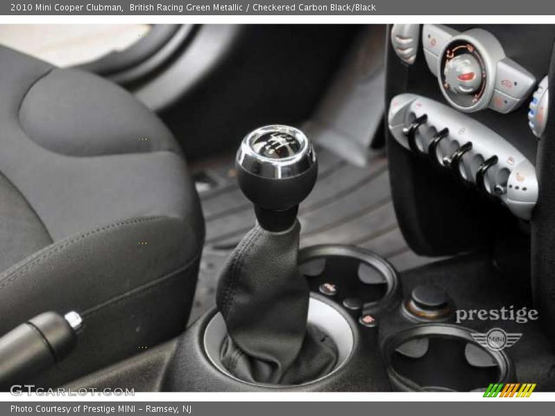 British Racing Green Metallic / Checkered Carbon Black/Black 2010 Mini Cooper Clubman
