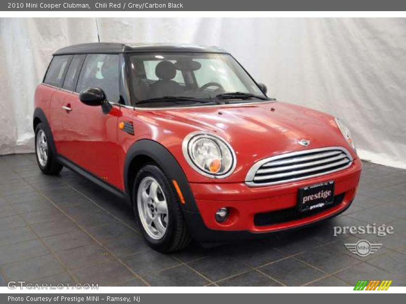 Chili Red / Grey/Carbon Black 2010 Mini Cooper Clubman