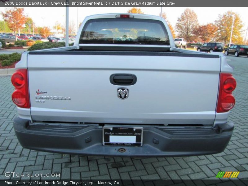 Bright Silver Metallic / Dark Slate Gray/Medium Slate Gray 2008 Dodge Dakota SXT Crew Cab