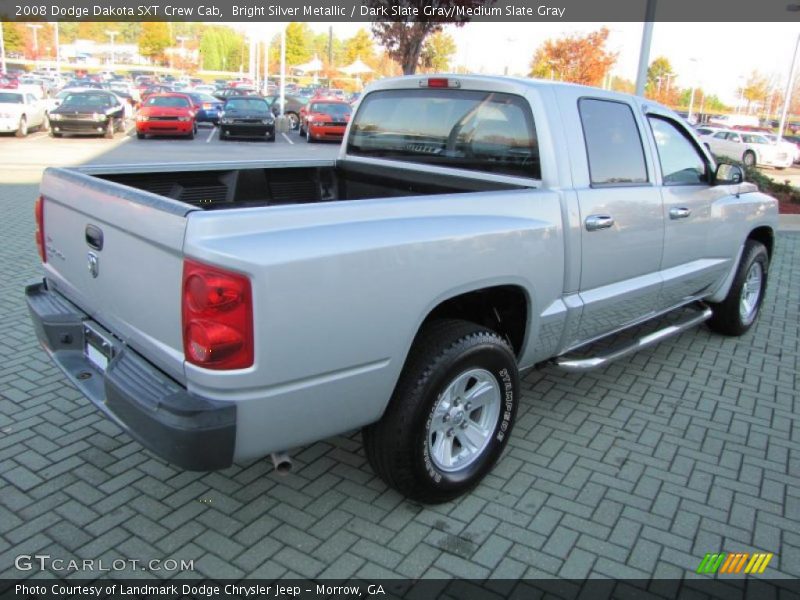 Bright Silver Metallic / Dark Slate Gray/Medium Slate Gray 2008 Dodge Dakota SXT Crew Cab