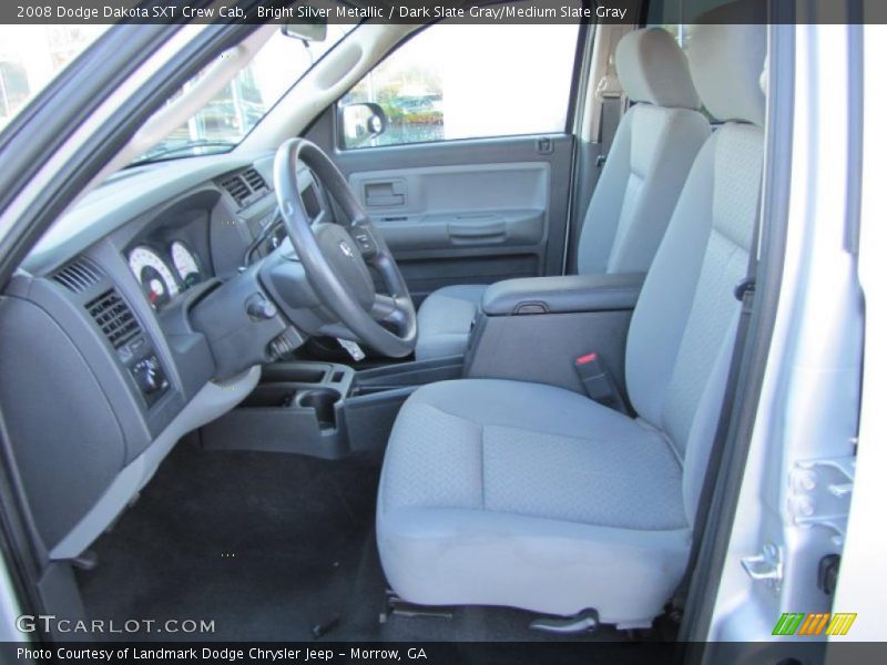 Bright Silver Metallic / Dark Slate Gray/Medium Slate Gray 2008 Dodge Dakota SXT Crew Cab