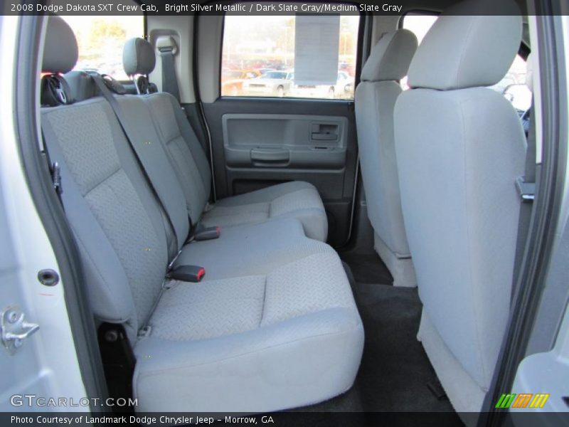 Bright Silver Metallic / Dark Slate Gray/Medium Slate Gray 2008 Dodge Dakota SXT Crew Cab