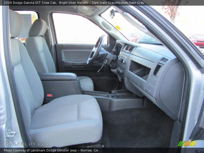Bright Silver Metallic / Dark Slate Gray/Medium Slate Gray 2008 Dodge Dakota SXT Crew Cab