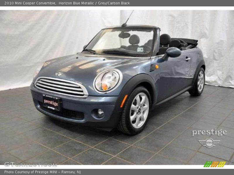 Horizon Blue Metallic / Grey/Carbon Black 2010 Mini Cooper Convertible