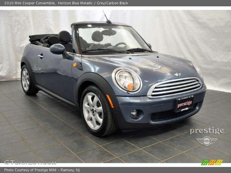 Horizon Blue Metallic / Grey/Carbon Black 2010 Mini Cooper Convertible