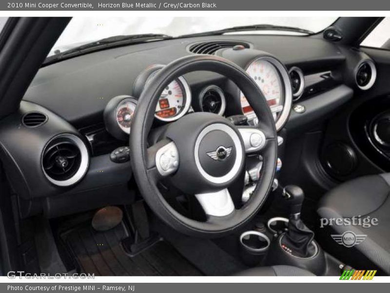 Horizon Blue Metallic / Grey/Carbon Black 2010 Mini Cooper Convertible