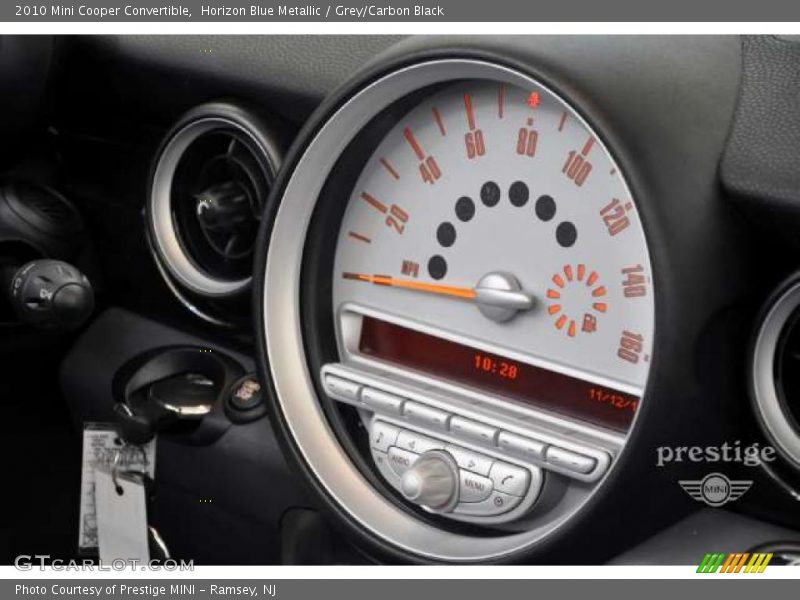 Horizon Blue Metallic / Grey/Carbon Black 2010 Mini Cooper Convertible