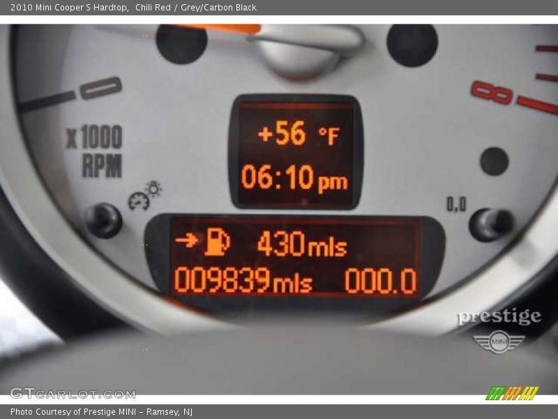 Chili Red / Grey/Carbon Black 2010 Mini Cooper S Hardtop