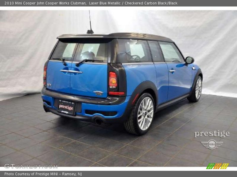 Laser Blue Metallic / Checkered Carbon Black/Black 2010 Mini Cooper John Cooper Works Clubman