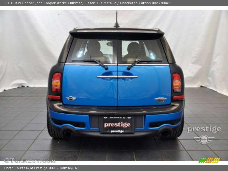 Laser Blue Metallic / Checkered Carbon Black/Black 2010 Mini Cooper John Cooper Works Clubman