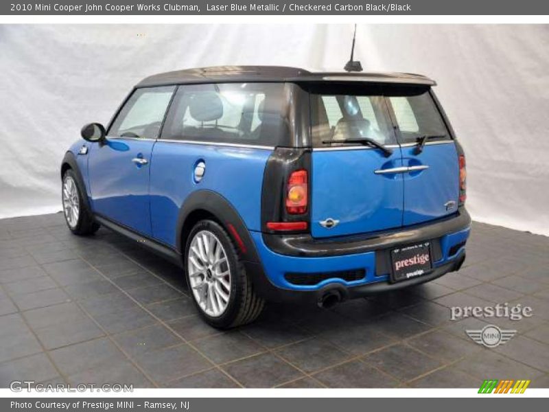 Laser Blue Metallic / Checkered Carbon Black/Black 2010 Mini Cooper John Cooper Works Clubman