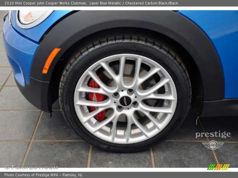 Laser Blue Metallic / Checkered Carbon Black/Black 2010 Mini Cooper John Cooper Works Clubman