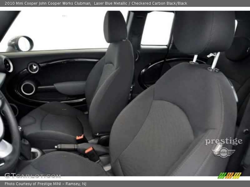 Laser Blue Metallic / Checkered Carbon Black/Black 2010 Mini Cooper John Cooper Works Clubman