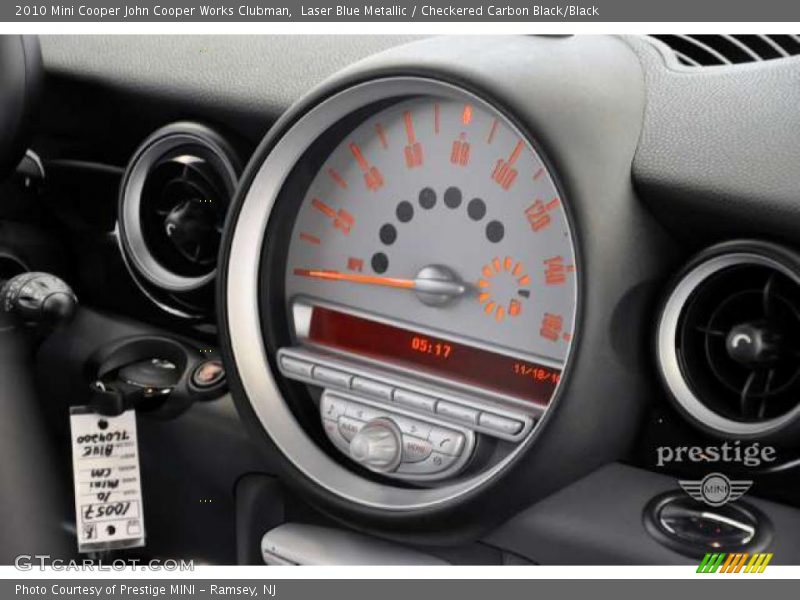 Laser Blue Metallic / Checkered Carbon Black/Black 2010 Mini Cooper John Cooper Works Clubman